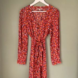 Multicolor LOFT Midi Dress